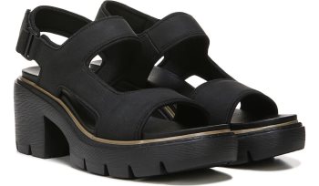 Almost There Platform Sandal Dr Scholl's Almost There Plataforma Sandal Pretas | 8e3AFmLF