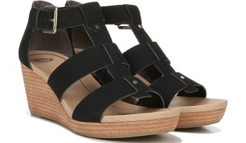 Barton Wedge Sandal Dr Scholl's Barton Wedge Sandal Pretas Serpentine | klG9I3JK