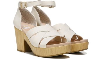 Blissful Block Heel Sandal Dr Scholl's Blissful Block Heel Sandal Branco | yCs8AxcE