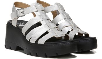 Check It Out Wedge Sandal Dr Scholl's Check It Out Wedge Sandal Prateadas | 4bhbEu6a