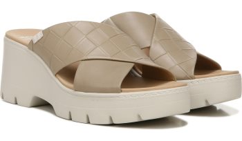 Checkin High Wedge Slide Sandal Dr Scholl's Checkin High Wedge Chinelos Sandal Taupe | 1kFEIyzq