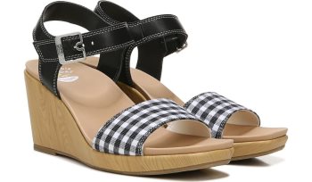 Glimmer Wedge Sandal Dr Scholl's Glimmer Wedge Sandal Pretas | Sa95Sv1I