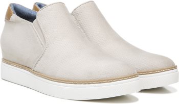 If Only Wedge Sneaker Bootie Dr Scholl's If Only Wedge Sneaker Bootie Oyster Fabric | 6MXp3InX