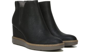 Johnnie Wedge Bootie Dr Scholl's Johnnie Wedge Bootie Pretas | s1TP62Pf