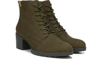 Laurence Block Heel Boot Dr Scholl's Laurence Block Heel Boot Verde Oliva | P4EQujc6