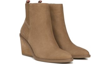 Mania Wedge Bootie Dr Scholl's Mania Wedge Bootie Toasted Coconut Leather | OTYdAtX4