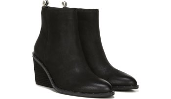 Mania Wedge Bootie Dr Scholl's Mania Wedge Bootie Pretas | QGs93Okz