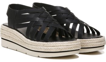 Off Site Espadrille Wedge Sandal Dr Scholl's Off Site Espadrille Wedge Sandal Pretas | 9A8dEh6W