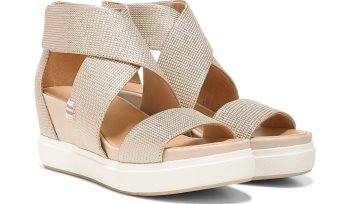 Scout High Wedge Sandal Dr Scholl's Scout High Wedge Sandal Douradas Metal | FQkN3iJM