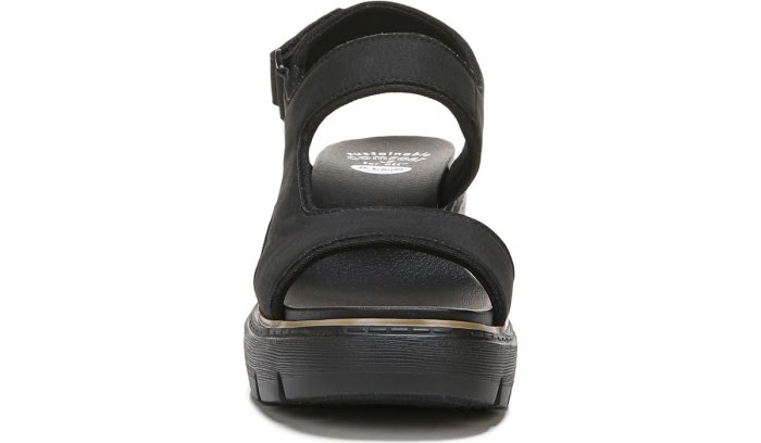 Almost There Platform Sandal Dr Scholl's Almost There Plataforma Sandal Pretas | 8e3AFmLF