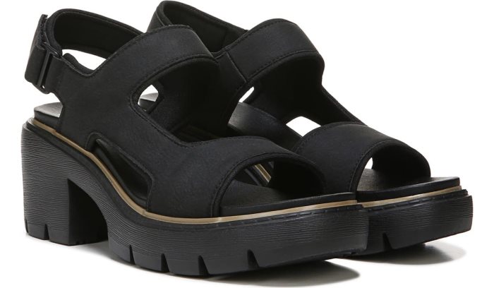 Almost There Platform Sandal Dr Scholl\'s Almost There Plataforma Sandal Pretas | 8e3AFmLF