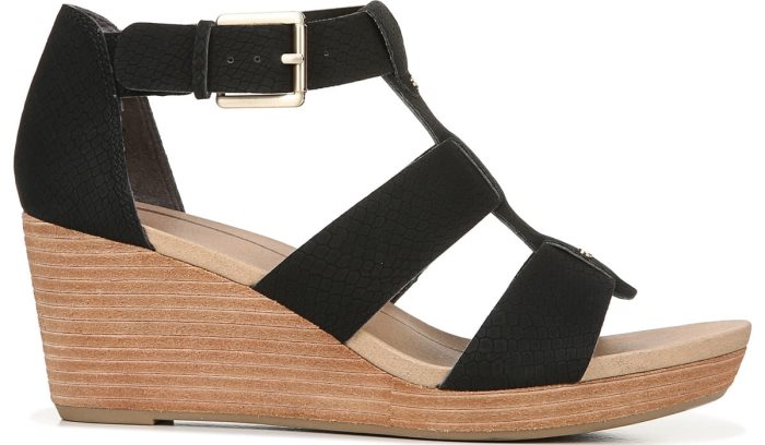 Barton Wedge Sandal Dr Scholl's Barton Wedge Sandal Pretas Serpentine | 6wt2OqT4