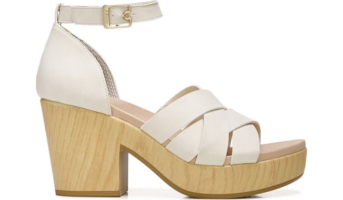 Blissful Block Heel Sandal Dr Scholl's Blissful Block Heel Sandal Branco | yCs8AxcE