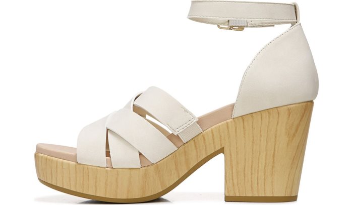 Blissful Block Heel Sandal Dr Scholl's Blissful Block Heel Sandal Branco | yCs8AxcE