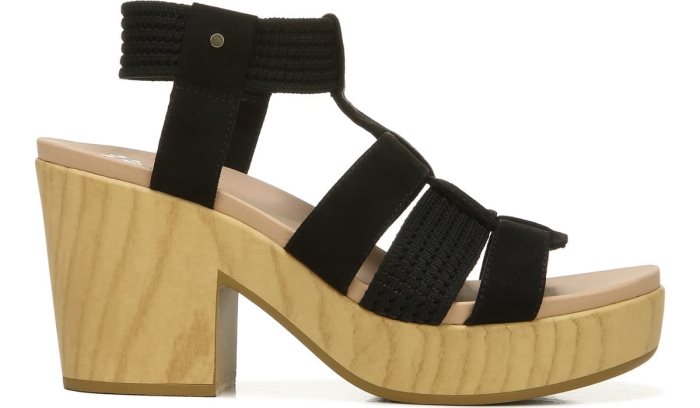 Blossom Block Heel Sandal Dr Scholl's Blossom Block Heel Sandal Pretas | 4sE04Lad