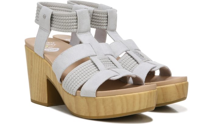 Blossom Block Heel Sandal Dr Scholl\'s Blossom Block Heel Sandal Cinzentas | Omnje2mf