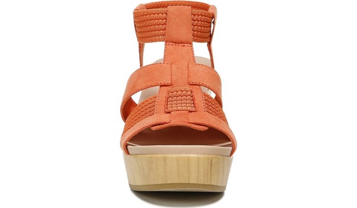 Blossom Block Heel Sandal Dr Scholl's Blossom Block Heel Sandal Coral Douradas | Rxq44cAT