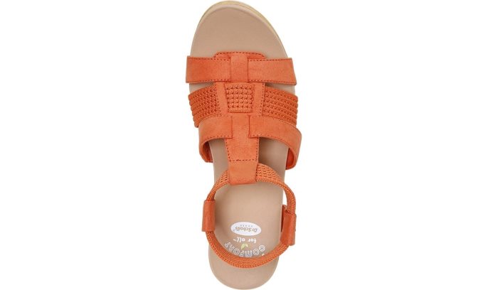 Blossom Block Heel Sandal Dr Scholl's Blossom Block Heel Sandal Coral Douradas | Rxq44cAT