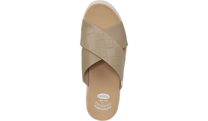 Checkin High Wedge Slide Sandal Dr Scholl's Checkin High Wedge Chinelos Sandal Taupe | 1kFEIyzq