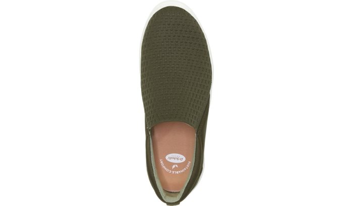 Do It Right Lightweight Slip On Sneaker Dr Scholl's Do It Right Leves Slip On Sneaker Verde Oliva | Rw9T4USW