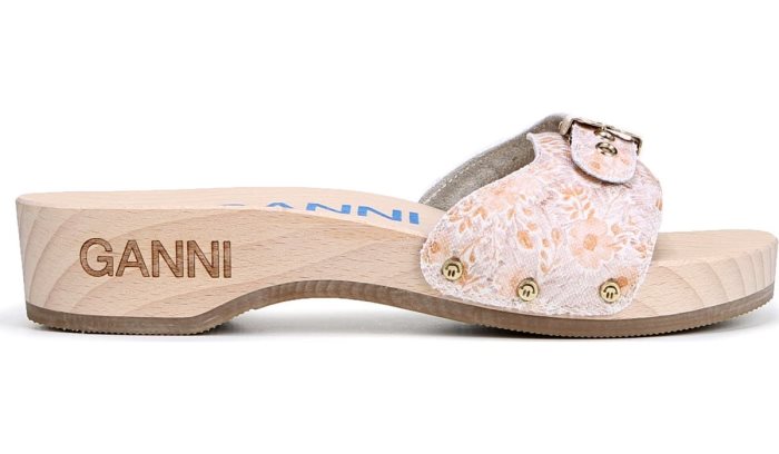 Dr. Scholl's x GANNI Original Slide Sandal Dr Scholl's GANNI Original Chinelos Sandal Bege | 7ToTHAnj