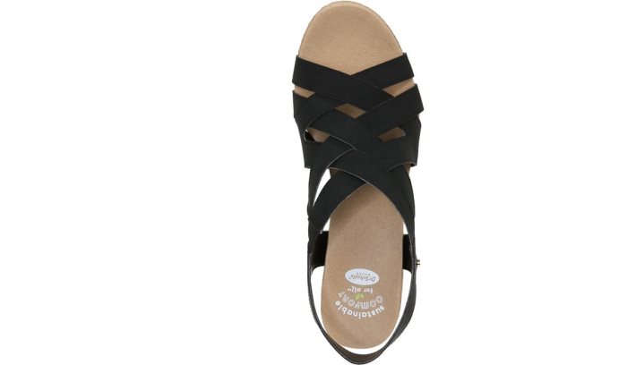 Everlasting Wedge Sandal Dr Scholl's Everlasting Wedge Sandal Pretas | ZuNVnxqC