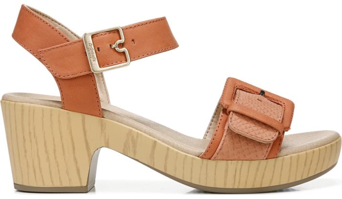 Felicity Platform Dress Sandal Dr Scholl's Felicity Plataforma Vestidos Sandal Clay Leather | I8OIo3pZ