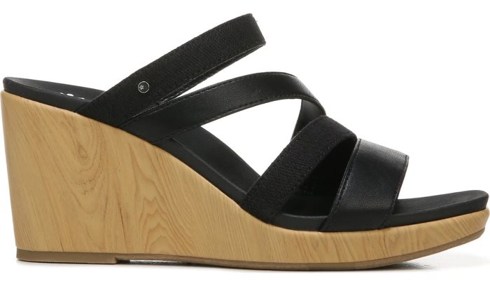 Giggle Wedge Sandal Dr Scholl's Giggle Wedge Sandal Pretas | DLIeYs8x