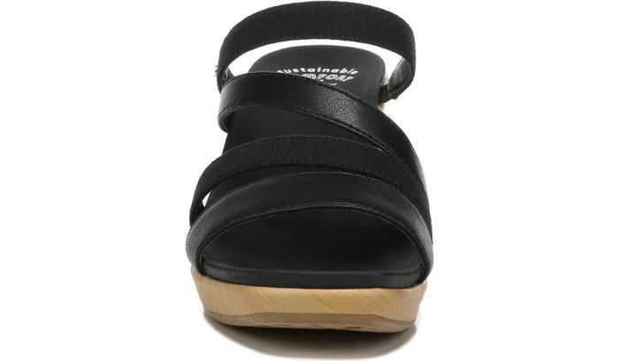 Giggle Wedge Sandal Dr Scholl's Giggle Wedge Sandal Pretas | DLIeYs8x