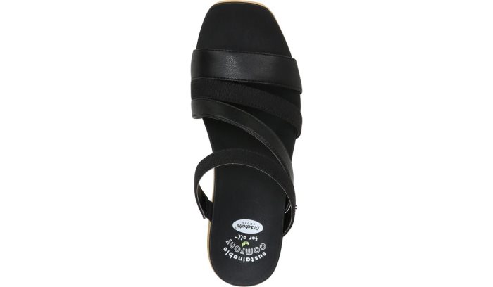 Giggle Wedge Sandal Dr Scholl's Giggle Wedge Sandal Pretas | DLIeYs8x