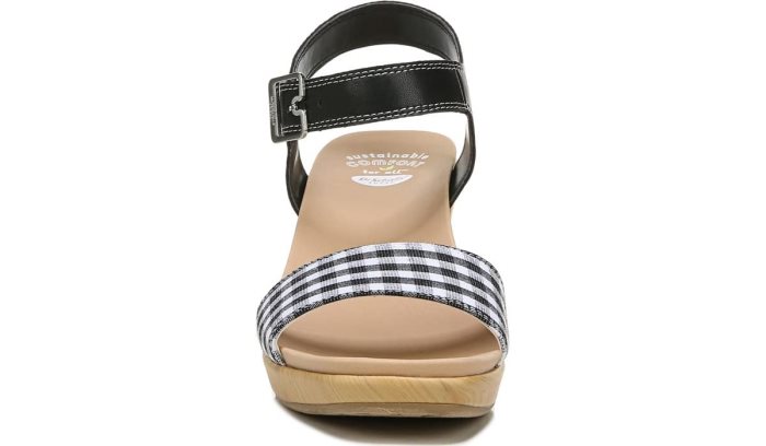 Glimmer Wedge Sandal Dr Scholl's Glimmer Wedge Sandal Pretas | P0lcIgYR