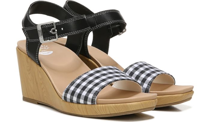 Glimmer Wedge Sandal Dr Scholl\'s Glimmer Wedge Sandal Pretas | P0lcIgYR