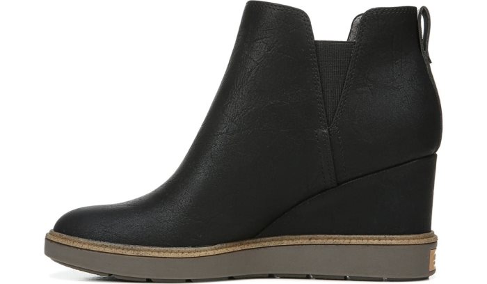 Johnnie Wedge Bootie Dr Scholl's Johnnie Wedge Bootie Pretas | s1TP62Pf