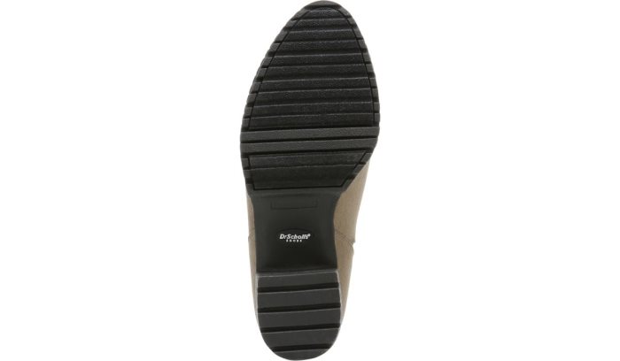 London Block Heel Bootie Dr Scholl's London Block Heel Bootie Woodsmoke Microfiber | AWKHWhq1