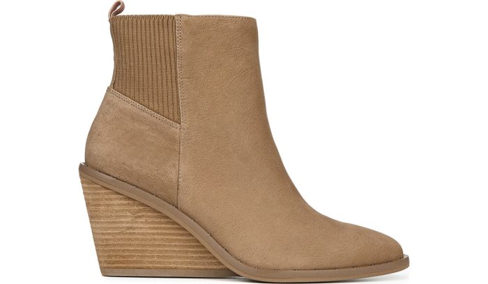 Mania Wedge Bootie Dr Scholl's Mania Wedge Bootie Toasted Coconut Leather | 3E9txB1Y