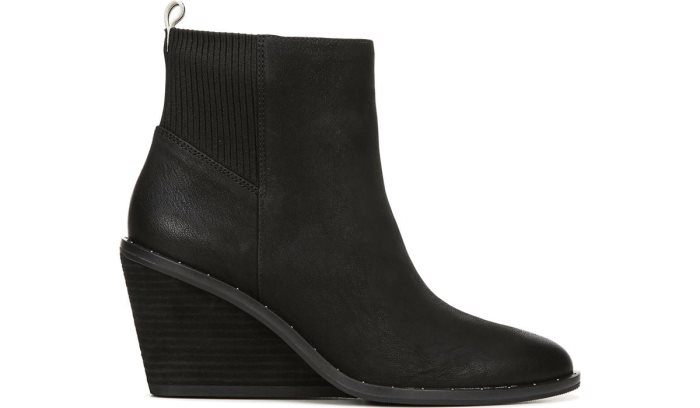 Mania Wedge Bootie Dr Scholl's Mania Wedge Bootie Pretas | 6yrhnRH6