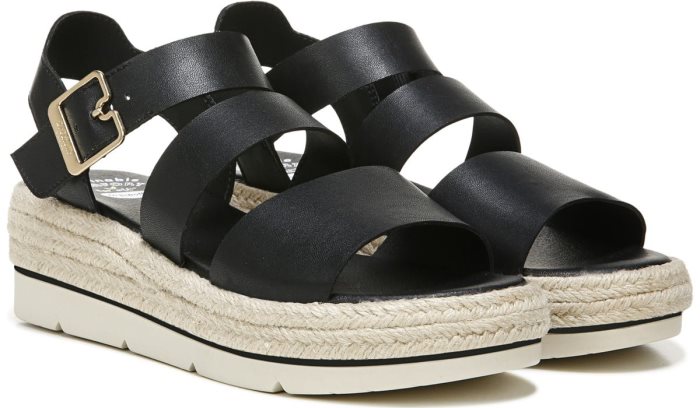 Once Twice Platform Sandal Dr Scholl\'s Once Twice Plataforma Sandal Pretas | DZcoOA9G