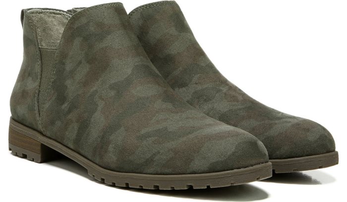 Real Cute Slip On Bootie Dr Scholl\'s Real Cute Slip On Bootie Verde Oliva | jIfqsxlC