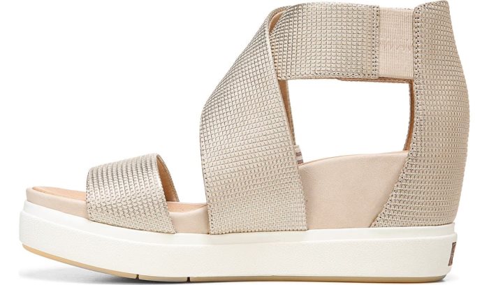 Scout High Wedge Sandal Dr Scholl's Scout High Wedge Sandal Douradas Metal | FQkN3iJM